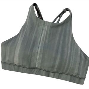 Lululemon Energy Bra *High Neck
Linear Spray Dye White Deep Ocean size 8